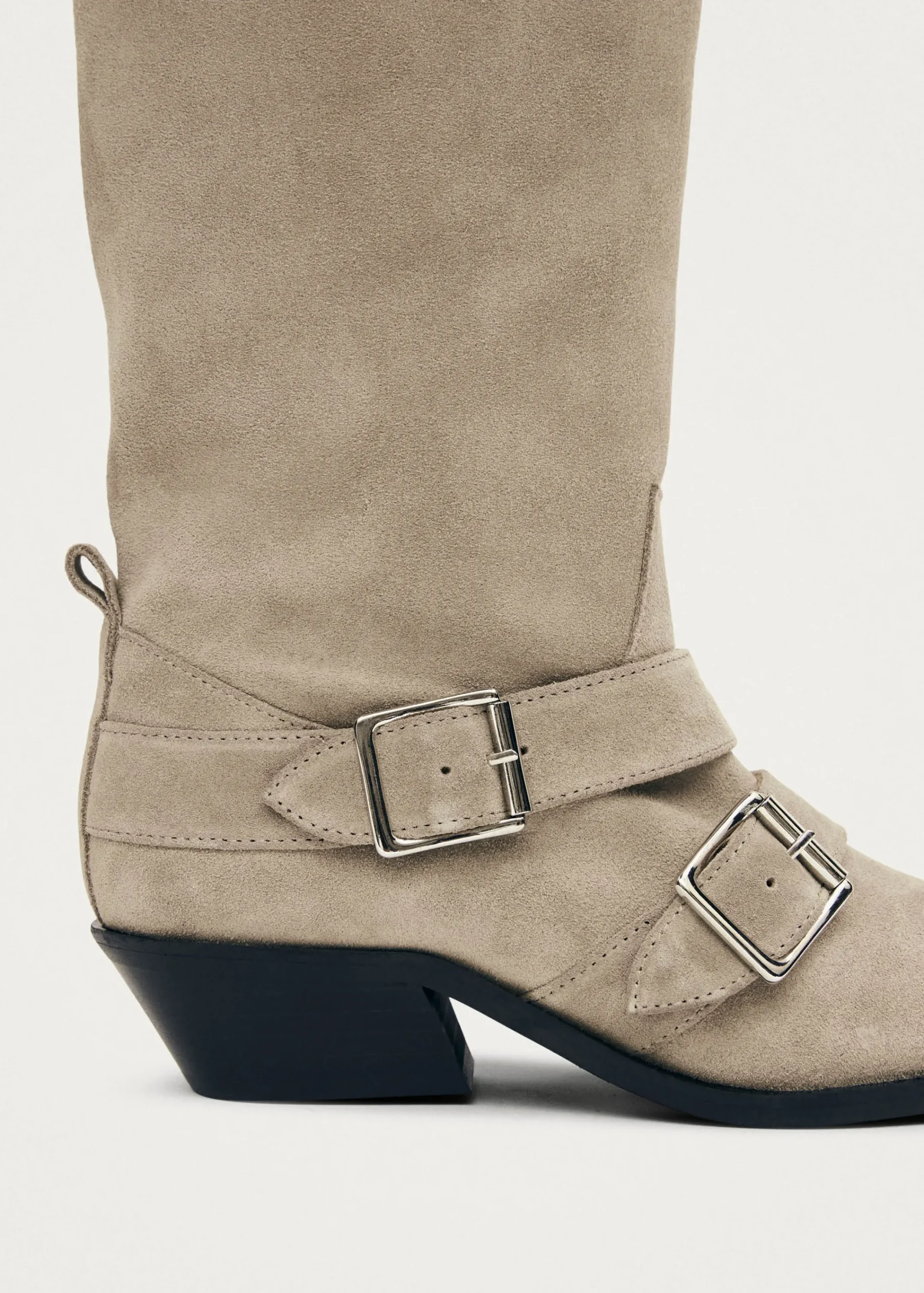 Ryder Suede Beige Leather Boots|ALOHAS Outlet