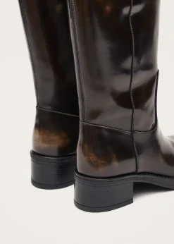 Sajan Leather Boots|ALOHAS New