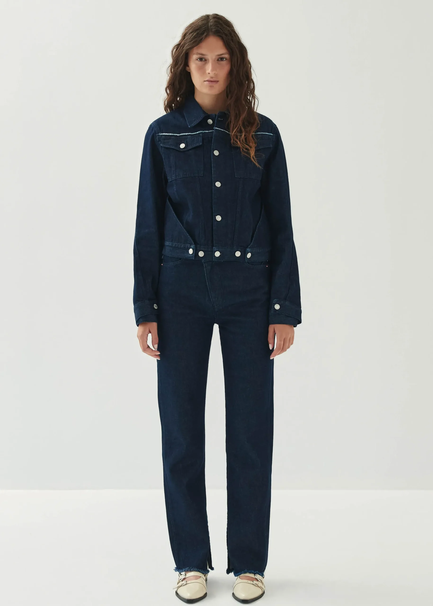 Sand Denim Jacket|ALOHAS Hot