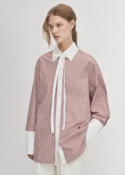 Sempe Red Stripes Shirt|ALOHAS Discount