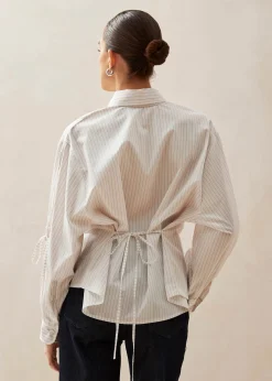 Sugar Red Thin Stripes Shirt|ALOHAS New