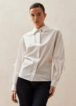 Sugar Red Thin Stripes Shirt|ALOHAS New