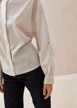 Sugar Red Thin Stripes Shirt|ALOHAS New