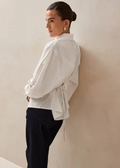 Sugar Red Thin Stripes Shirt|ALOHAS New