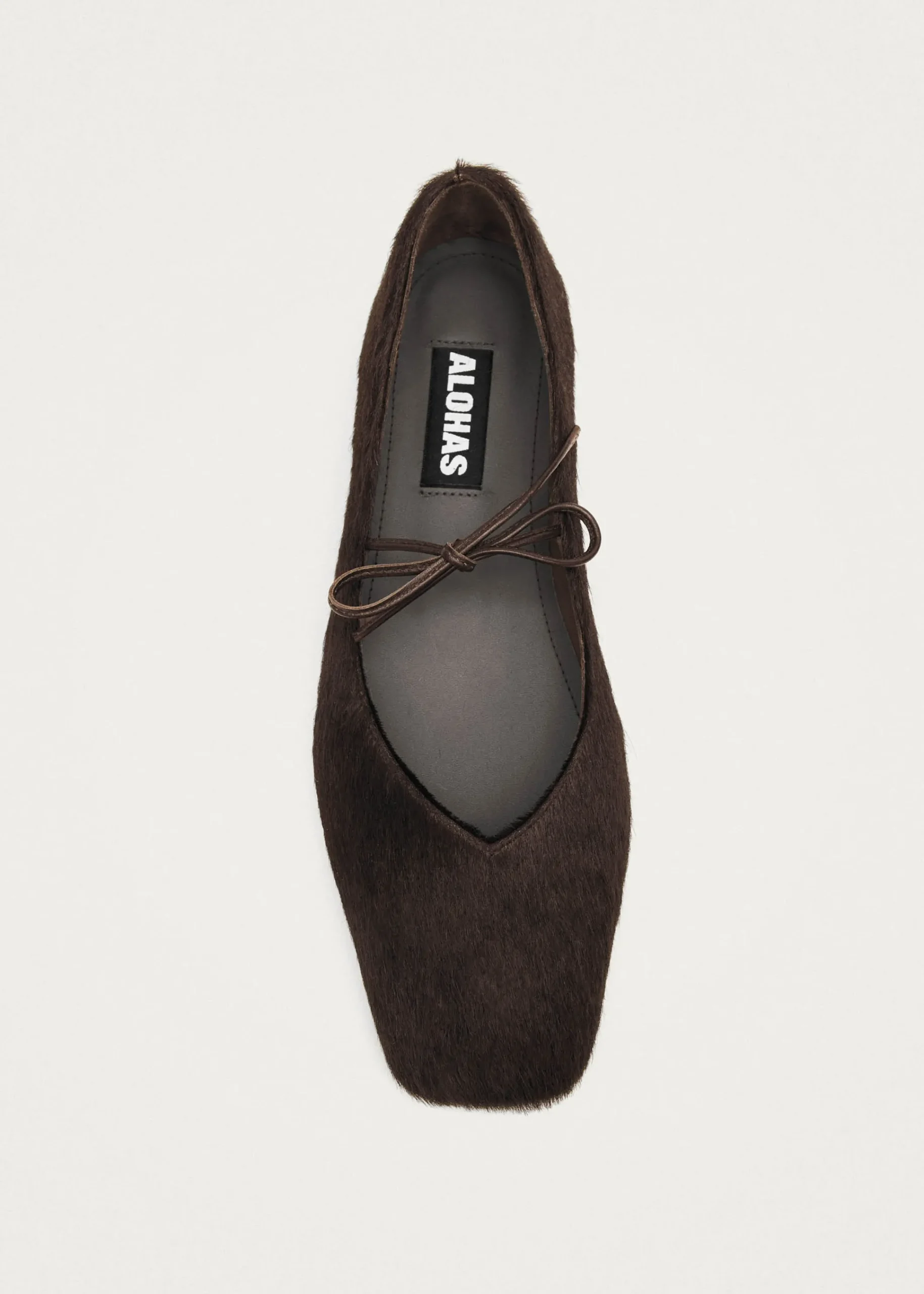 Sway Soft Brown Leather Ballet Flats|ALOHAS Discount