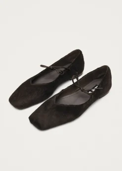 Sway Soft Brown Leather Ballet Flats|ALOHAS Discount