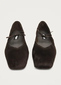 Sway Soft Brown Leather Ballet Flats|ALOHAS Discount