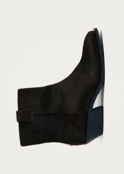 Syd Soft Dark Brown Leather Ankle Boots|ALOHAS Online