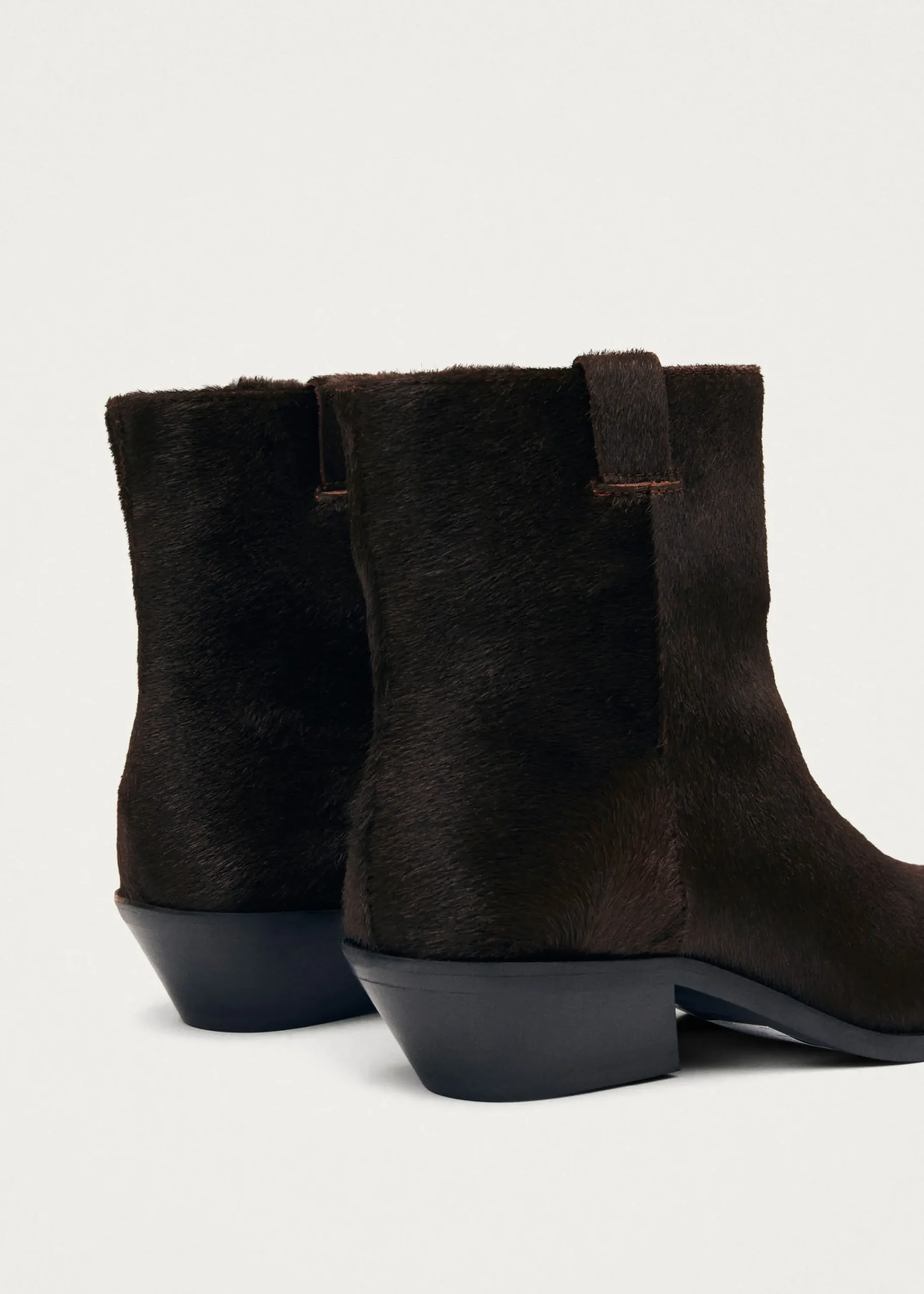 Syd Soft Dark Brown Leather Ankle Boots|ALOHAS Online