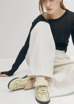 Tb.490 Club Onix Cream Leather Sneakers|ALOHAS Fashion