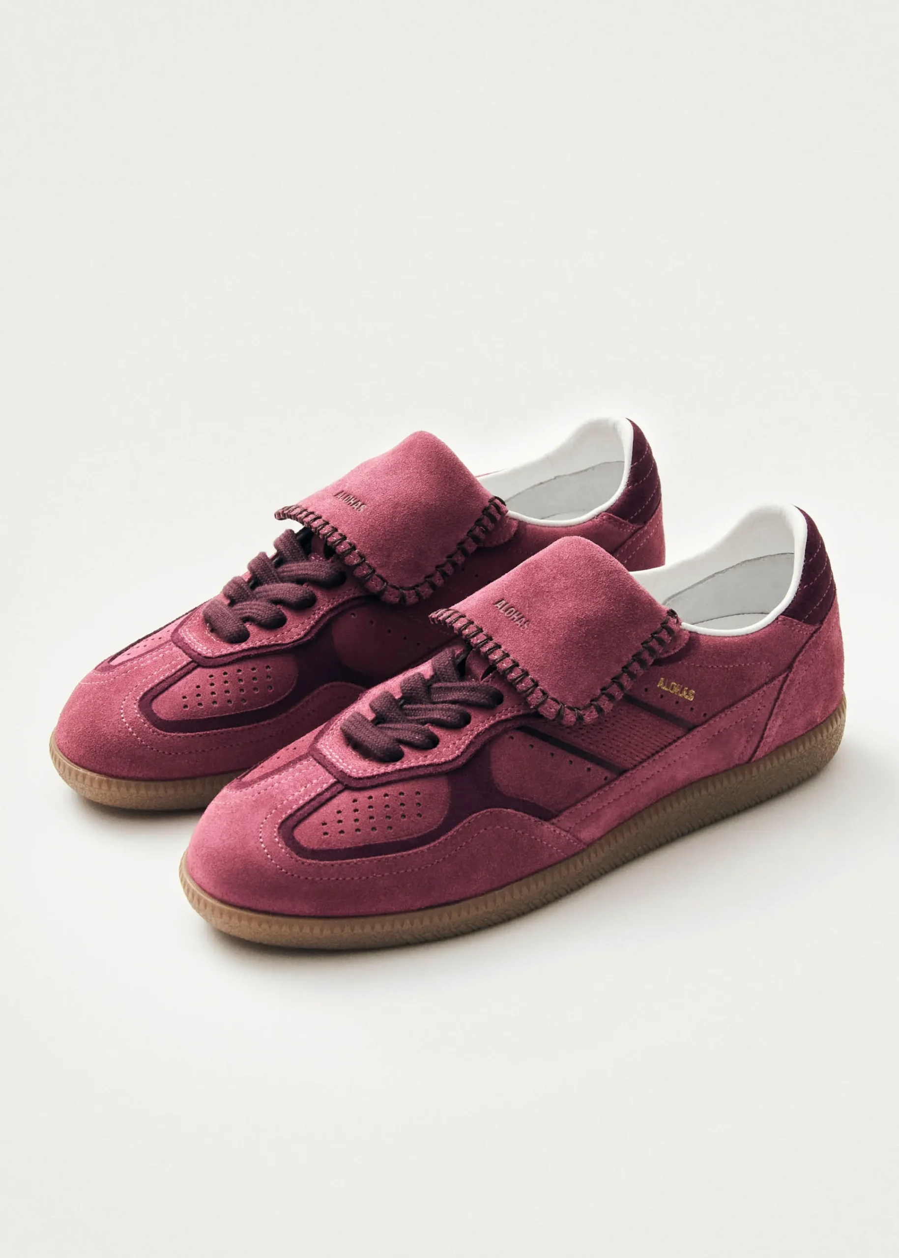 Tb.490 Club Suede Raspberry Leather Sneakers|ALOHAS Online