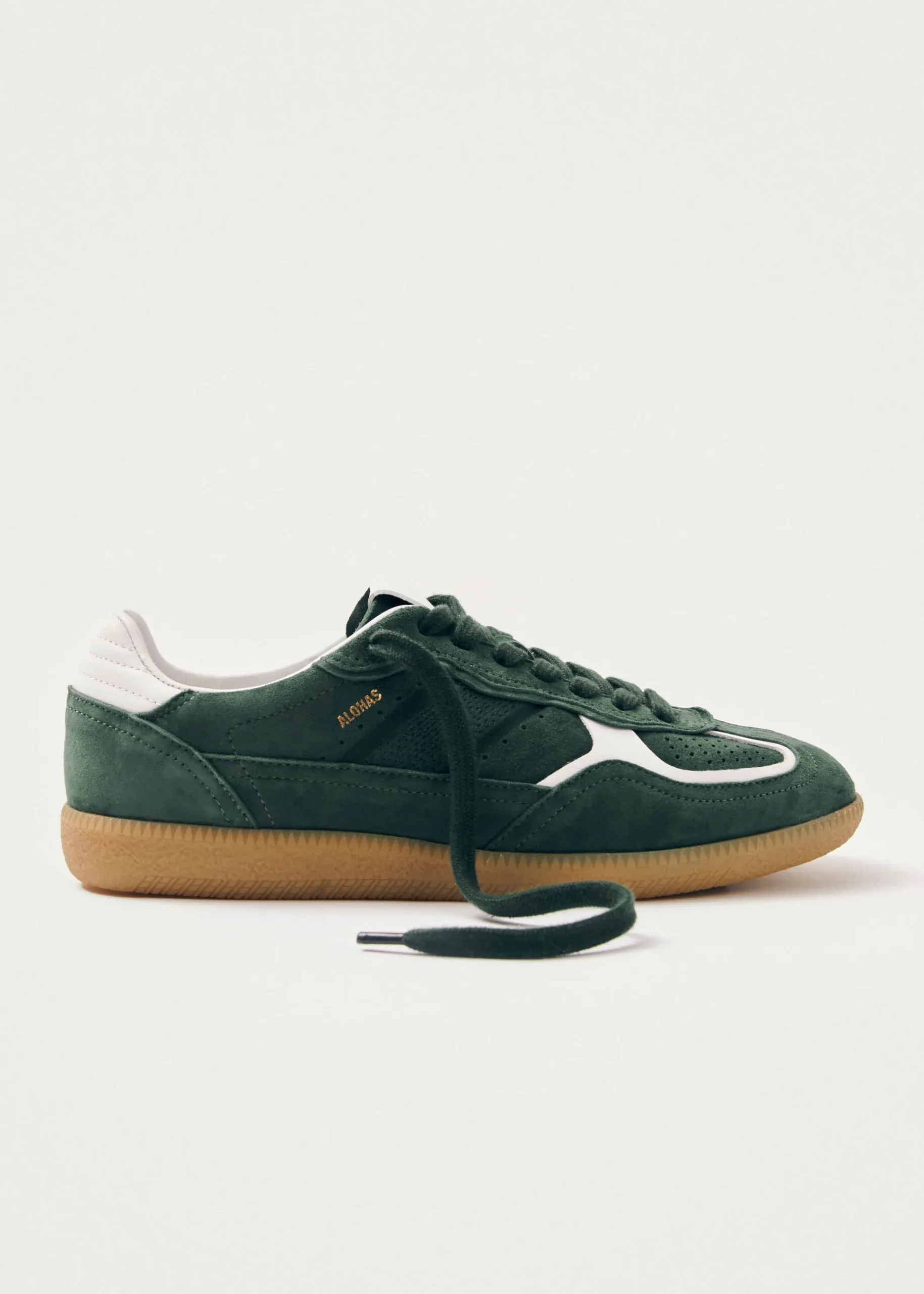 Tb.490 Rife Forest Green Leather Sneakers|ALOHAS Clearance