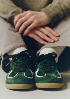Tb.490 Rife Forest Green Leather Sneakers|ALOHAS Clearance
