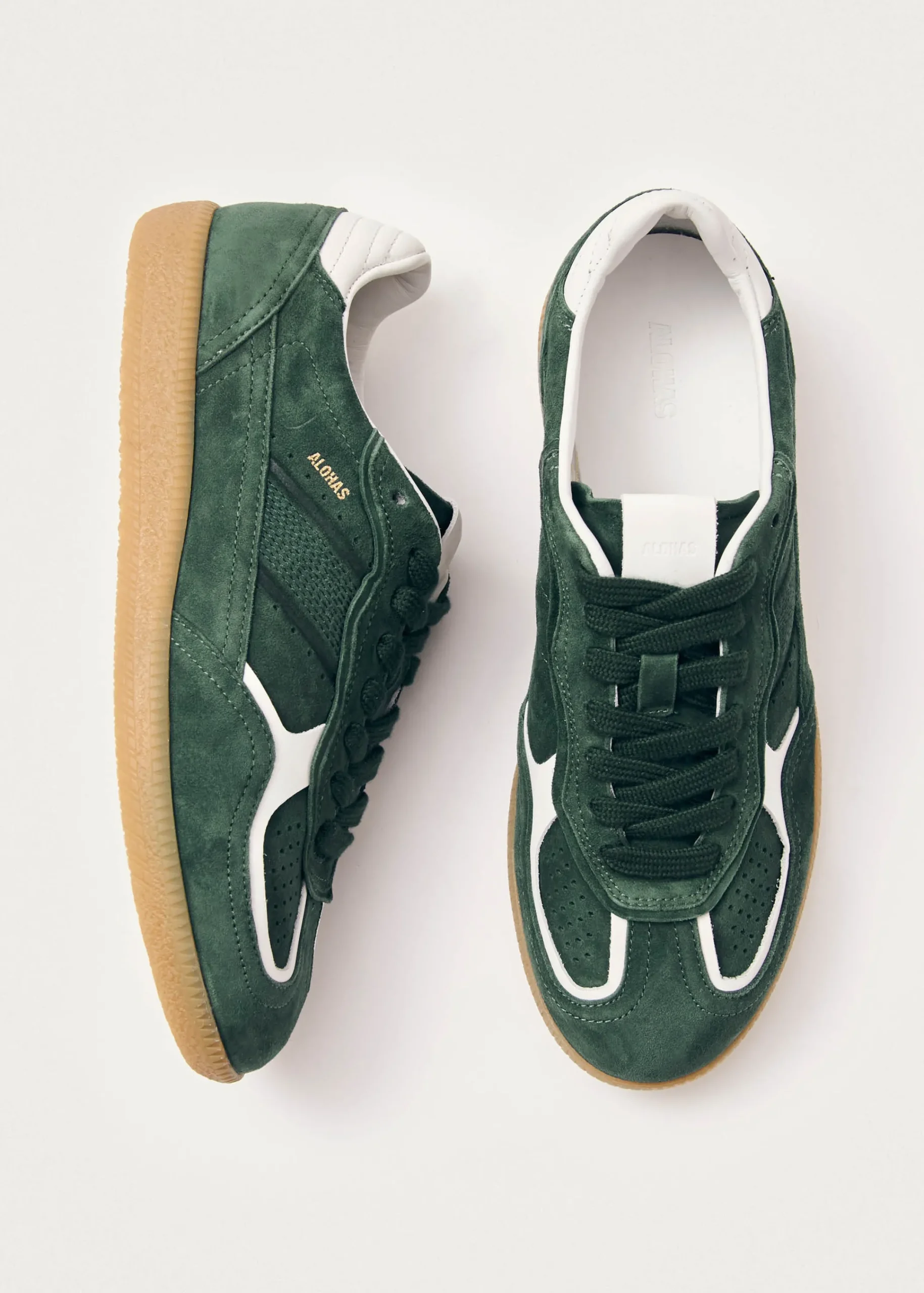 Tb.490 Rife Forest Green Leather Sneakers|ALOHAS Clearance