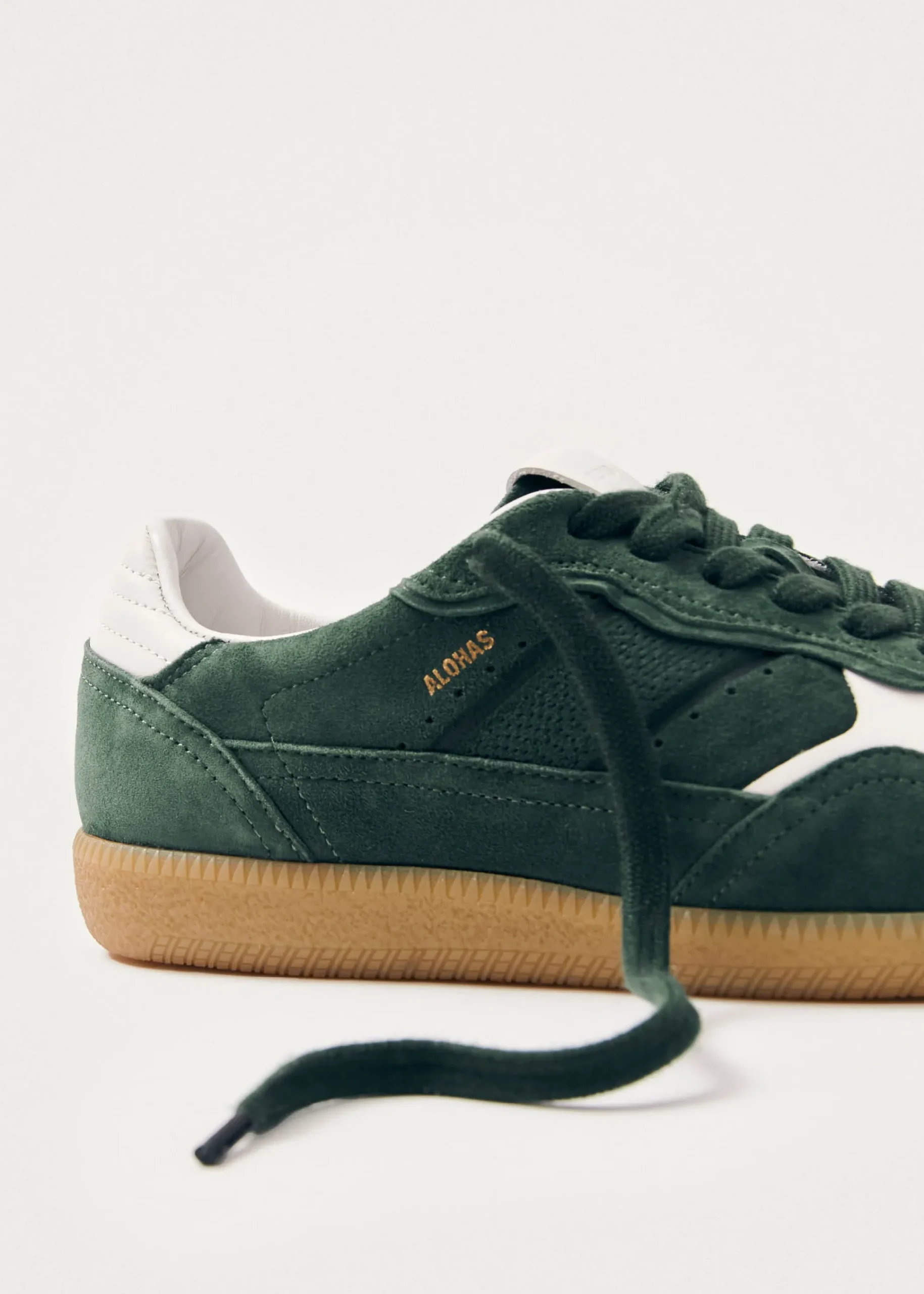 Tb.490 Rife Forest Green Leather Sneakers|ALOHAS Clearance