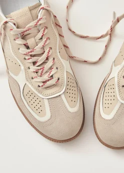 Tb.490 Rife Grain Cream Leather Sneakers|ALOHAS Discount