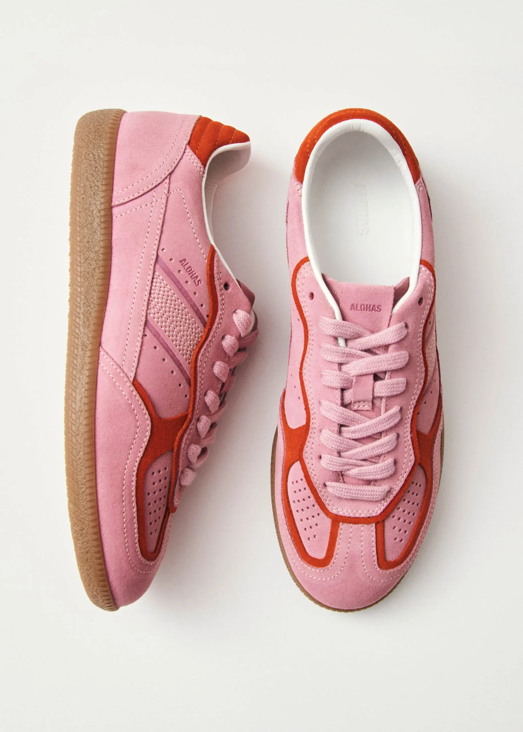 Tb.490 Rife Sea Pink Leather Sneakers|ALOHAS Best