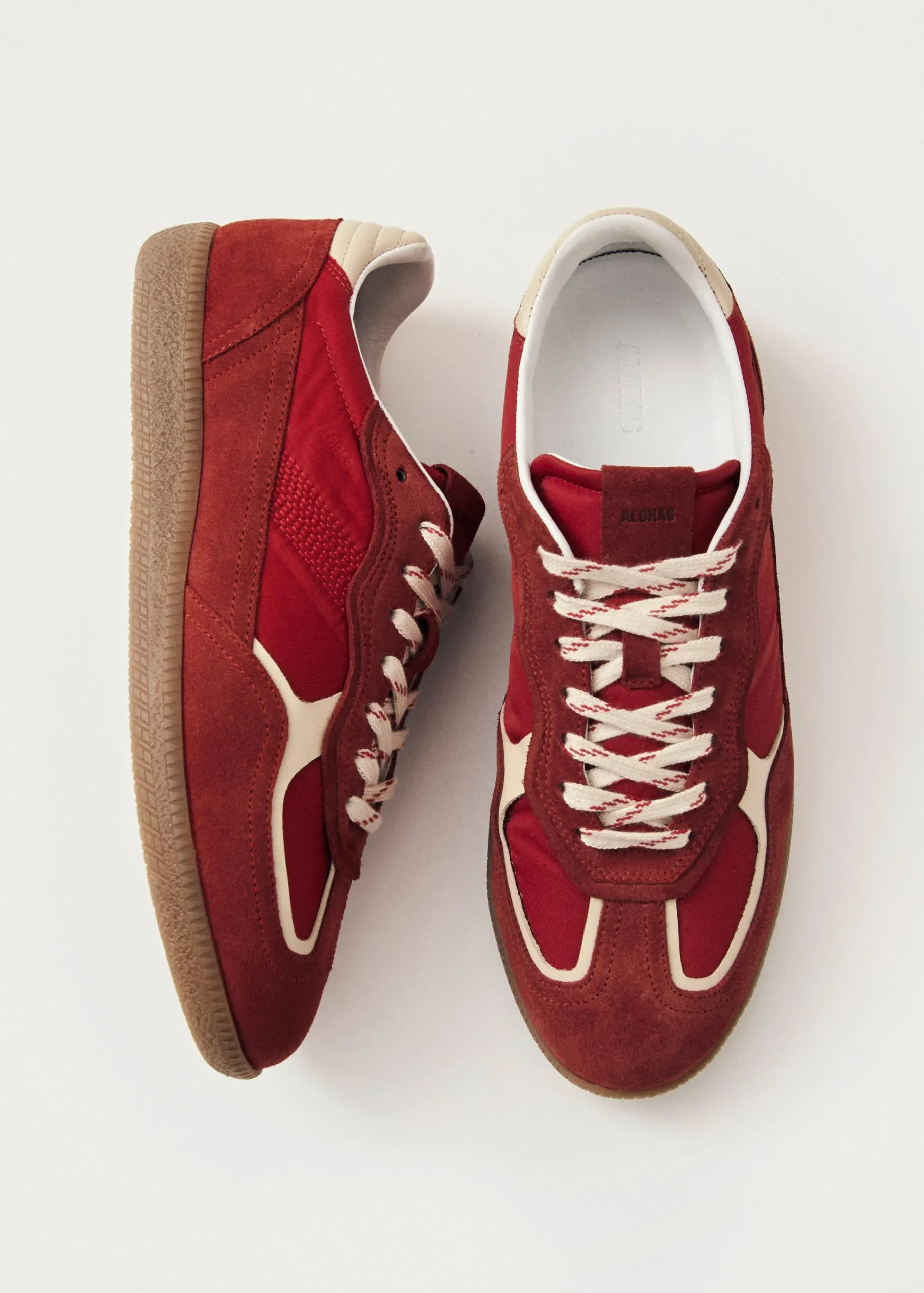 Tb.490 Rife Sheen Red Leather Sneakers|ALOHAS Best