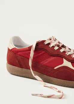 Tb.490 Rife Sheen Red Leather Sneakers|ALOHAS Best