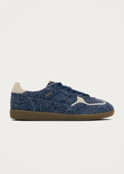 Tb.490 Rife Suede Fuzzy Blue Leather Sneakers|ALOHAS New