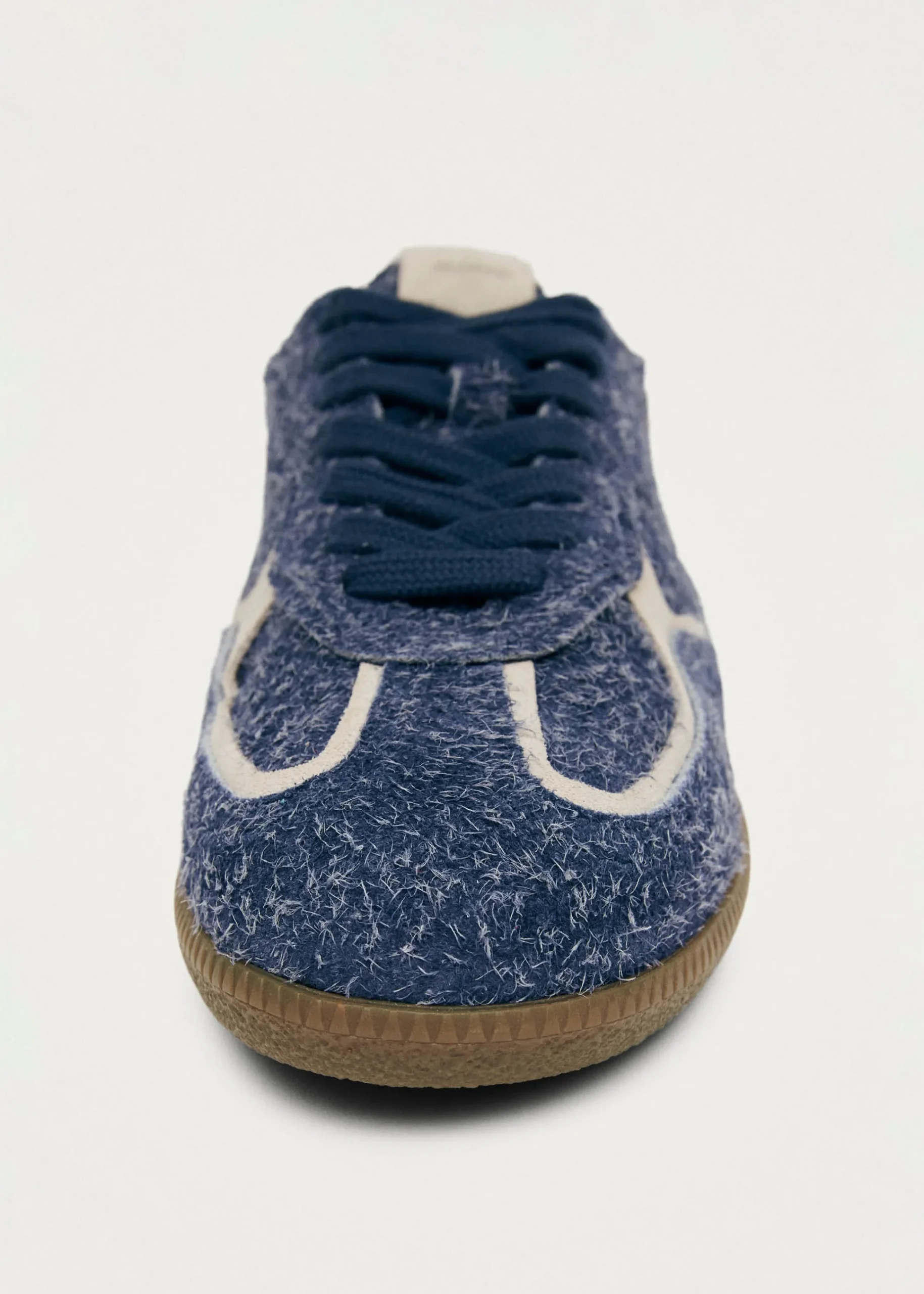Tb.490 Rife Suede Fuzzy Blue Leather Sneakers|ALOHAS New