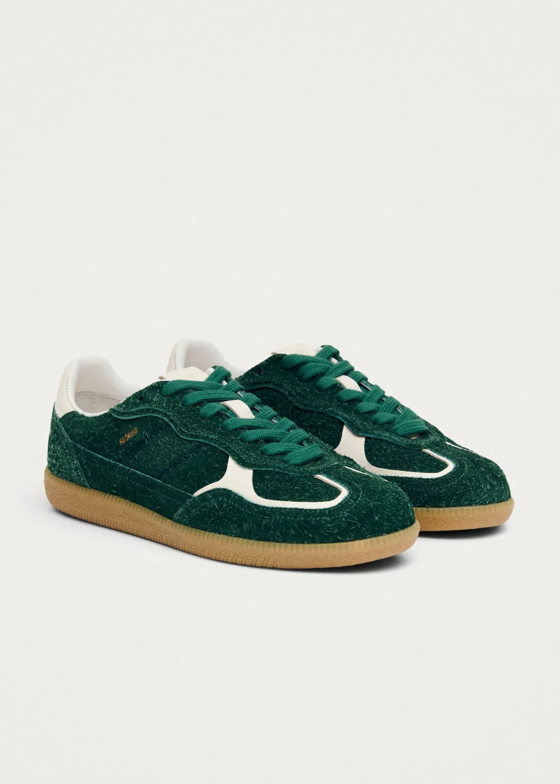 Tb.490 Rife Suede Fuzzy Green Leather Sneakers|ALOHAS Clearance