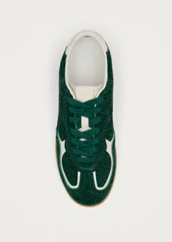 Tb.490 Rife Suede Fuzzy Green Leather Sneakers|ALOHAS Clearance