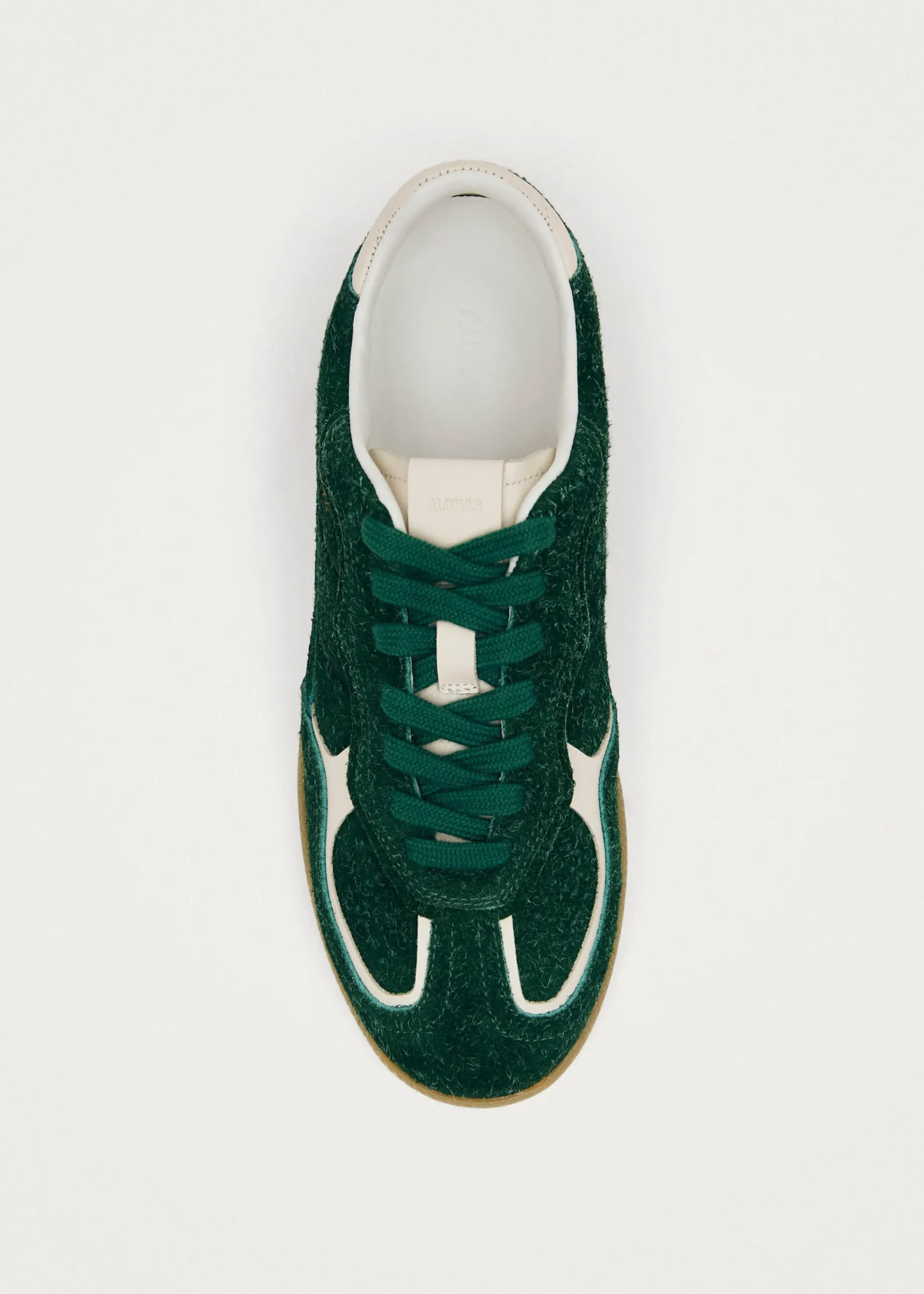 Tb.490 Rife Suede Fuzzy Green Leather Sneakers|ALOHAS Clearance