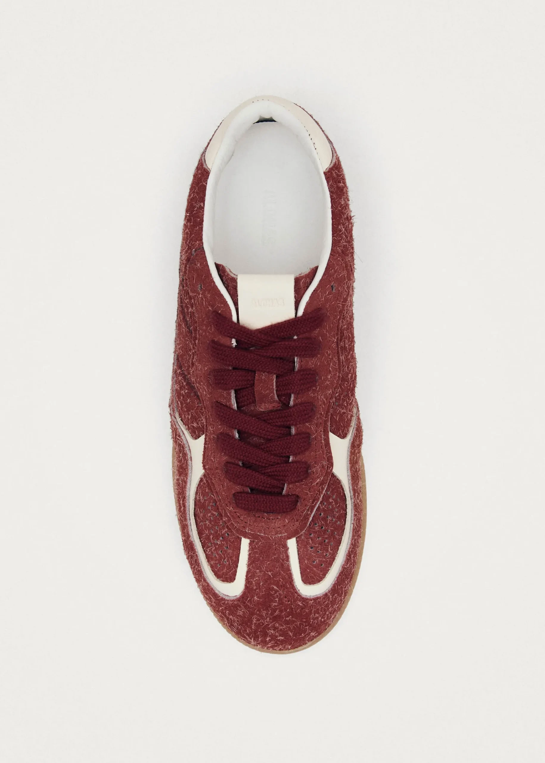 Tb.490 Rife Suede Fuzzy Red Leather Sneakers|ALOHAS Outlet