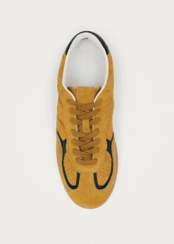 Tb.490 Rife Suede Fuzzy Yellow Leather Sneakers|ALOHAS Fashion