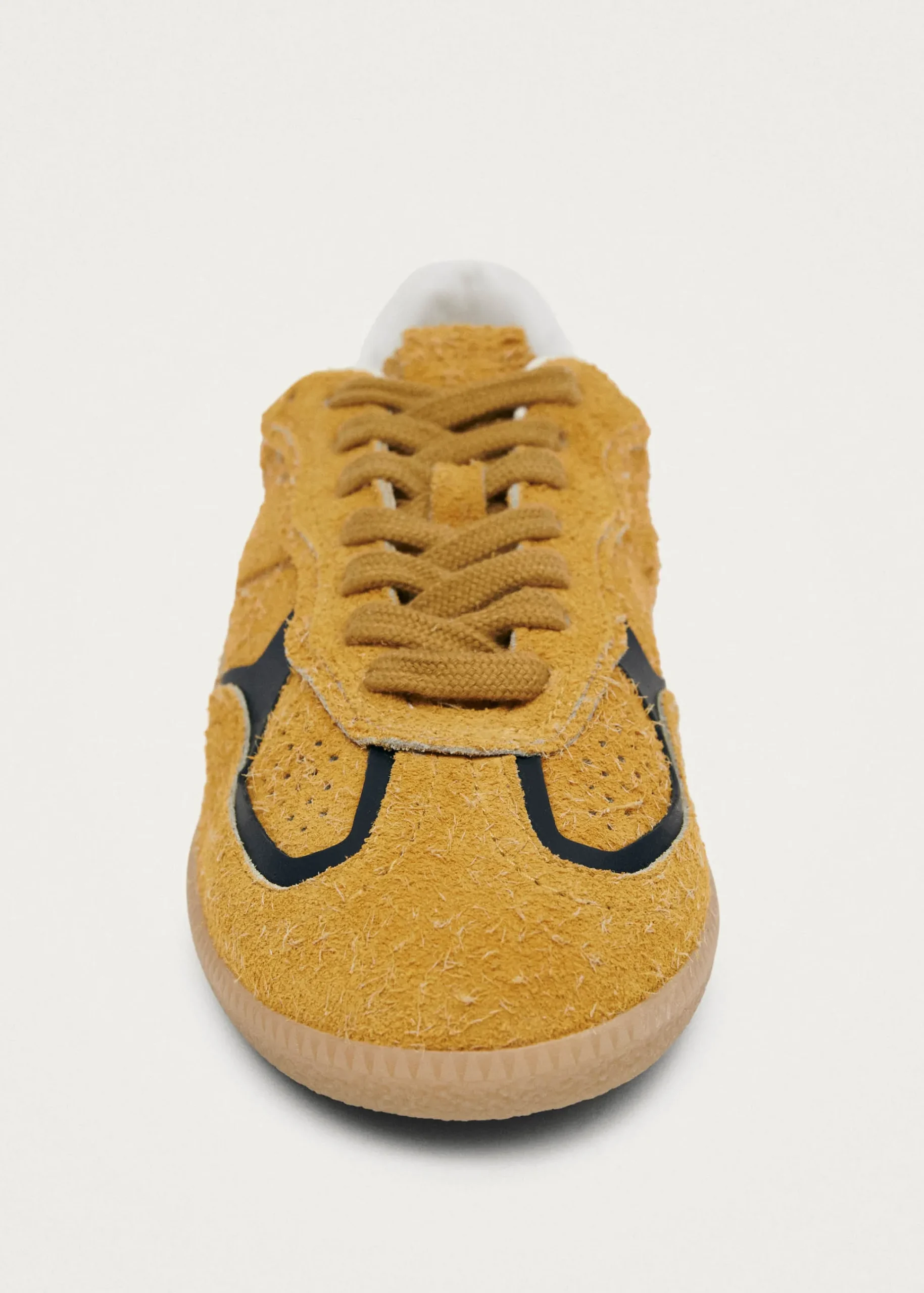 Tb.490 Rife Suede Fuzzy Yellow Leather Sneakers|ALOHAS Fashion