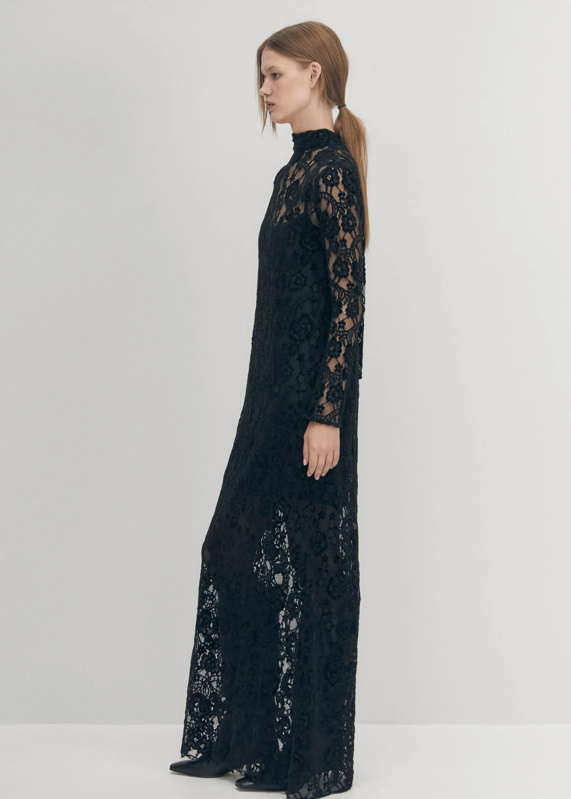 Tiban Lace Black Dress|ALOHAS Discount