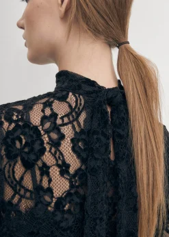 Tiban Lace Black Dress|ALOHAS Discount