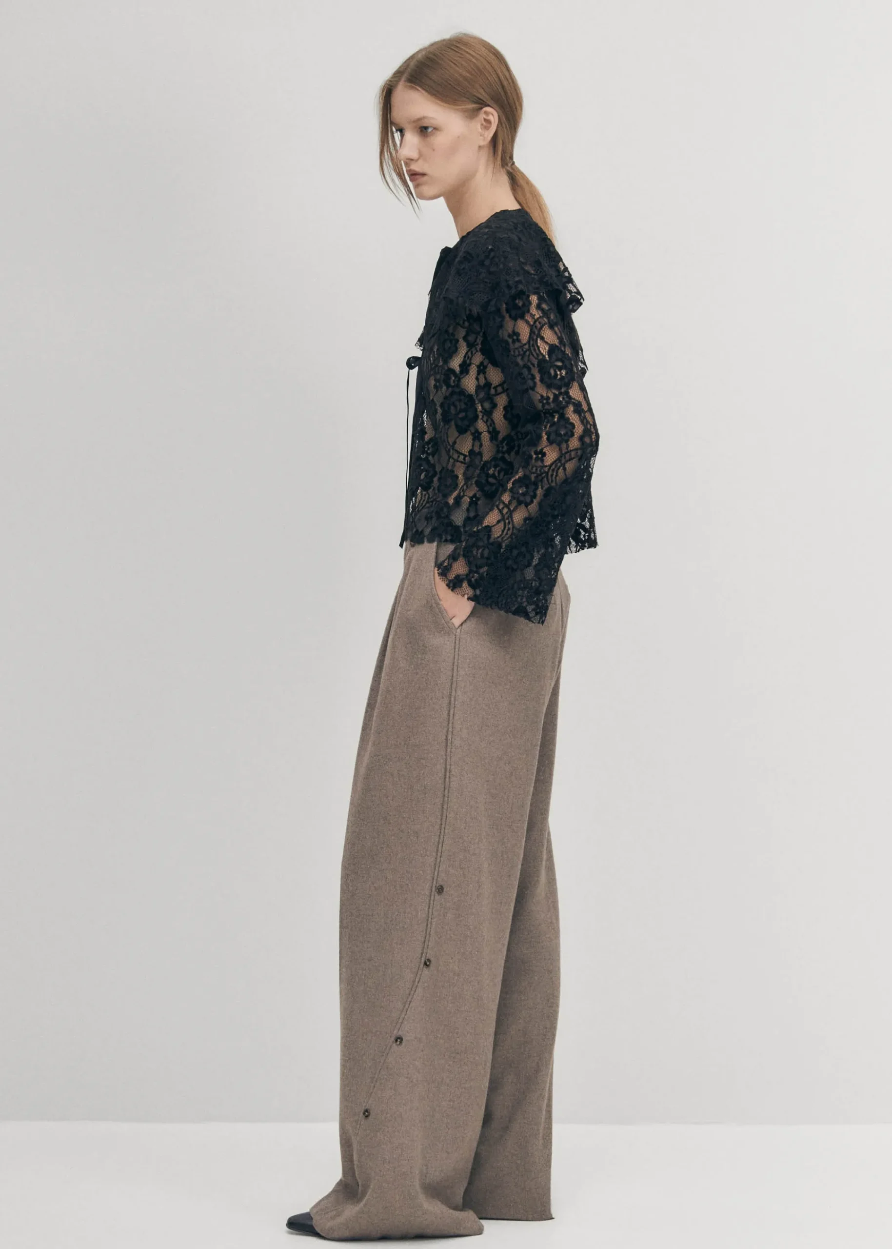 Tolpa Lace Black Blouse|ALOHAS Discount