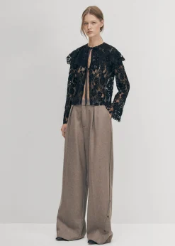 Tolpa Lace Black Blouse|ALOHAS Discount