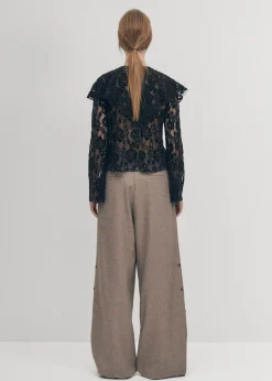 Tolpa Lace Black Blouse|ALOHAS Discount