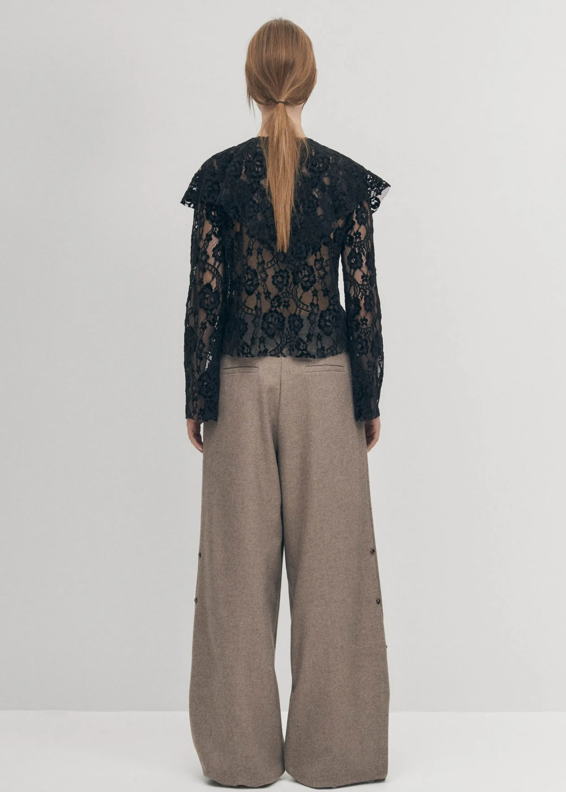 Tolpa Lace Black Blouse|ALOHAS Discount