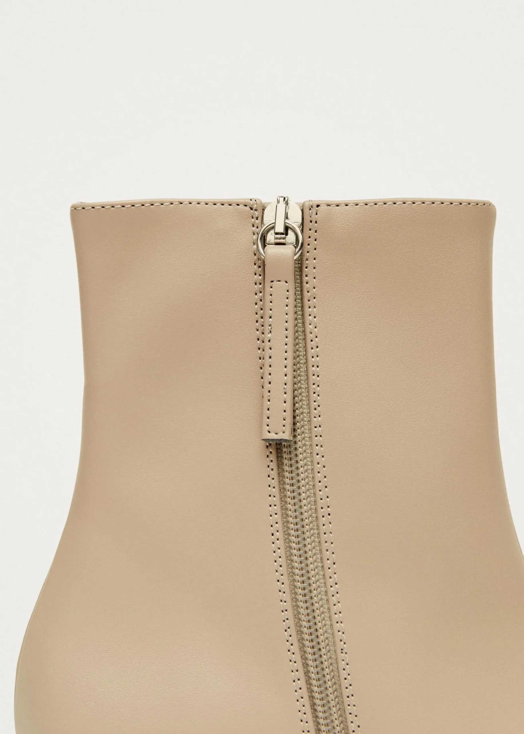 Watercolor Tahini Beige Vegan Leather Ankle Boots|ALOHAS Sale