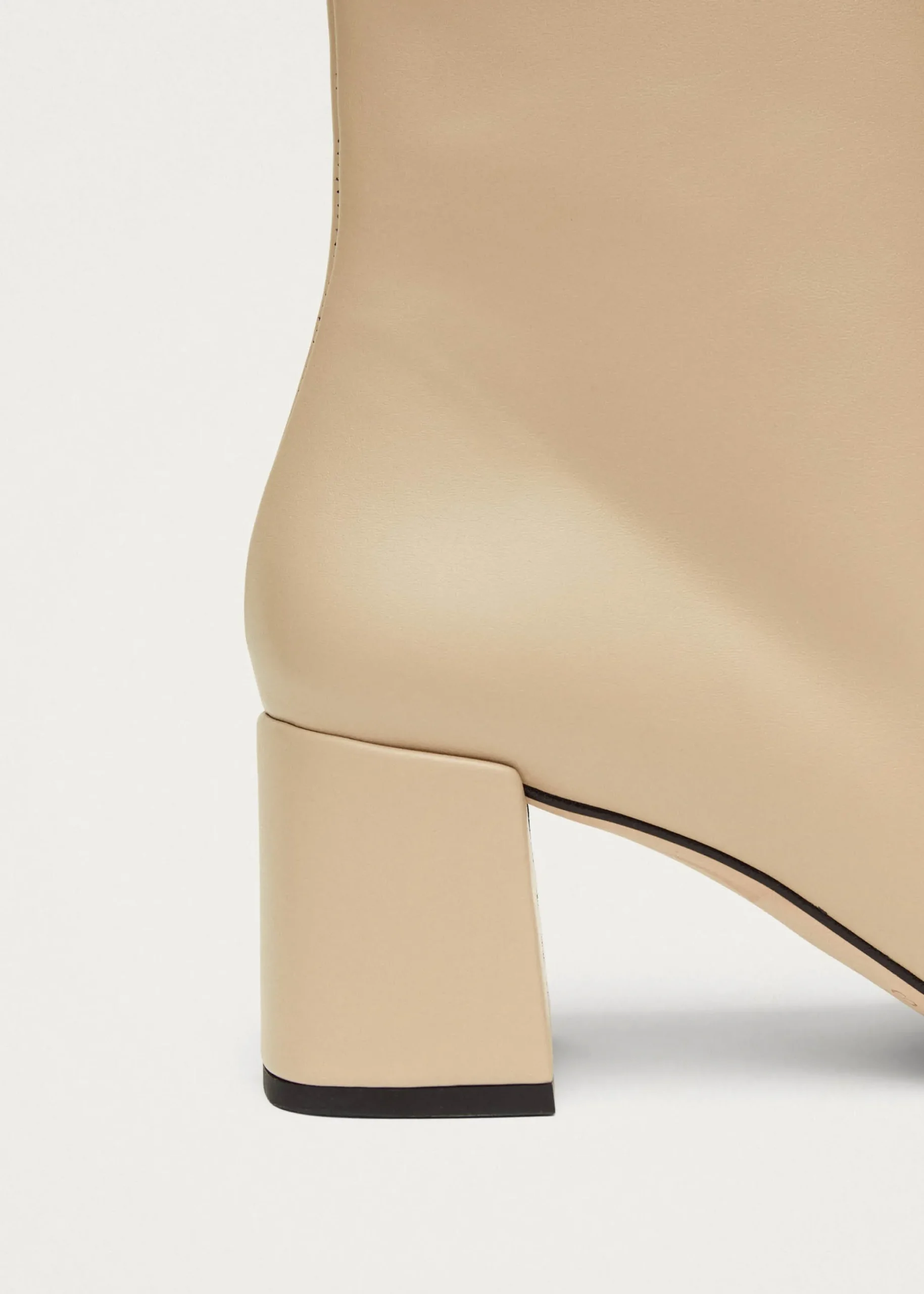 Watercolor Tahini Beige Vegan Leather Ankle Boots|ALOHAS Sale