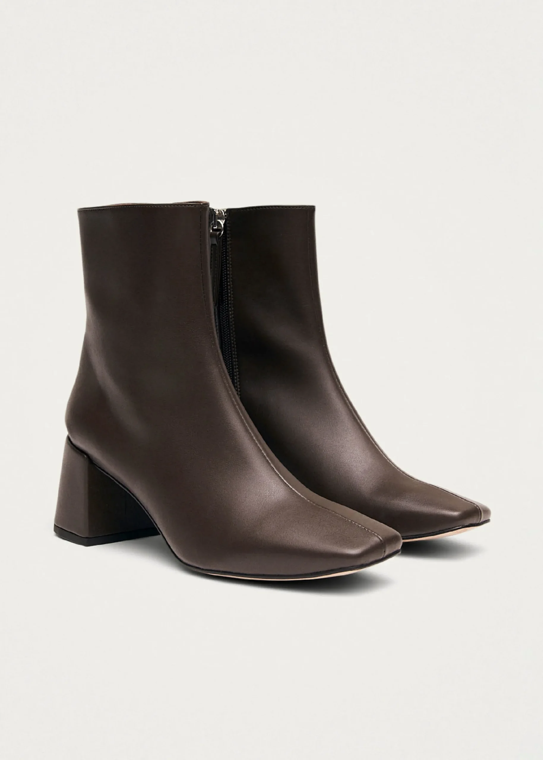 Watercolor Umber Brown Vegan Leather Ankle Boots|ALOHAS Clearance