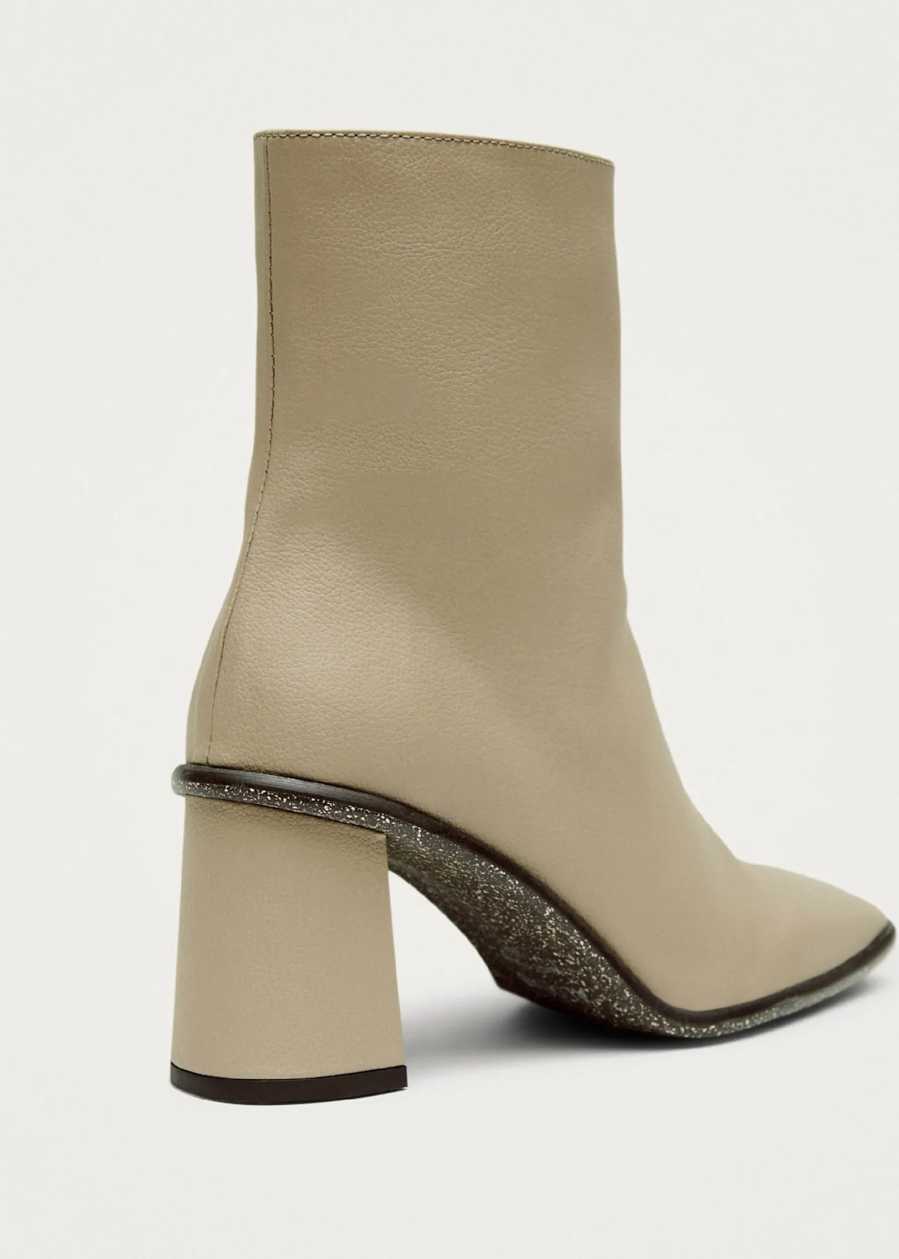 West Cactus Warm Sand Beige Vegan Leather Ankle Boots|ALOHAS New