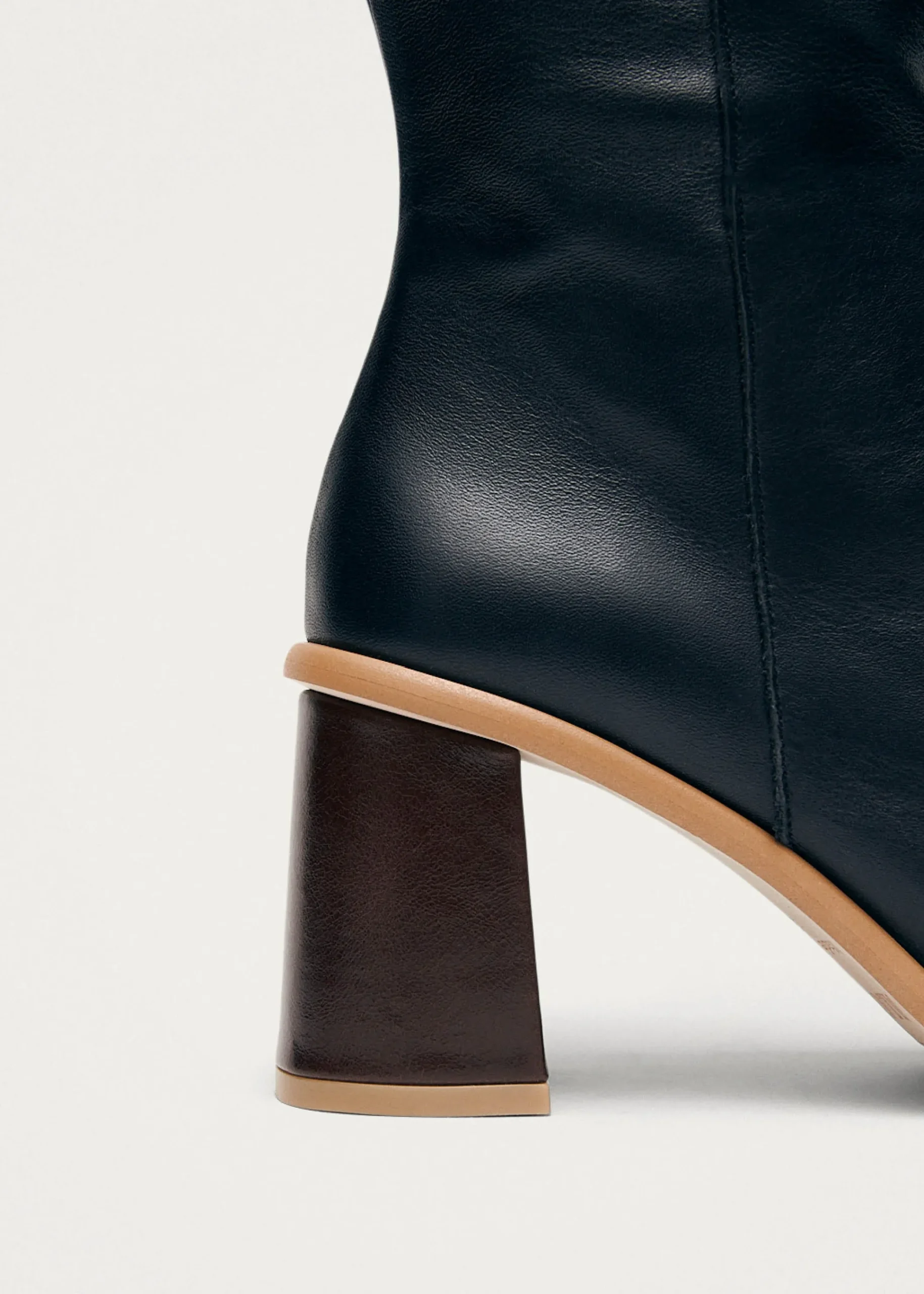 West Vintage Black Leather Ankle Boots|ALOHAS Outlet