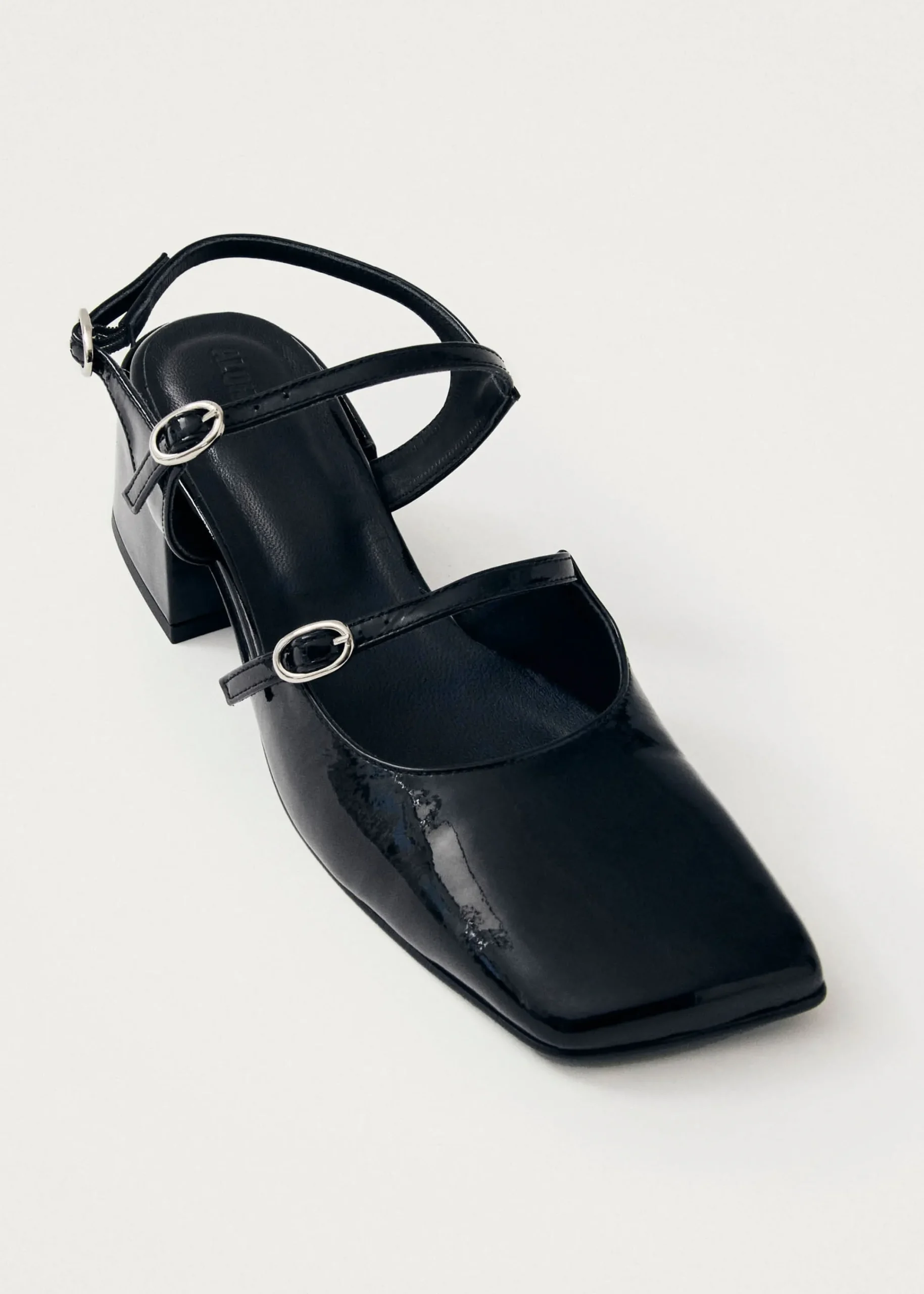 Withnee Onix Black Leather Pumps|ALOHAS New