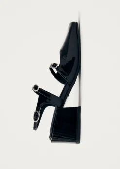Withnee Onix Black Leather Pumps|ALOHAS New