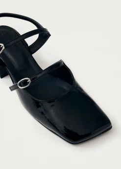 Withnee Onix Black Leather Pumps|ALOHAS New