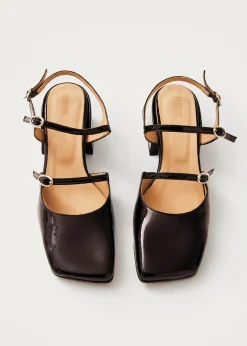 Withnee Onix Brown Leather Pumps|ALOHAS Clearance