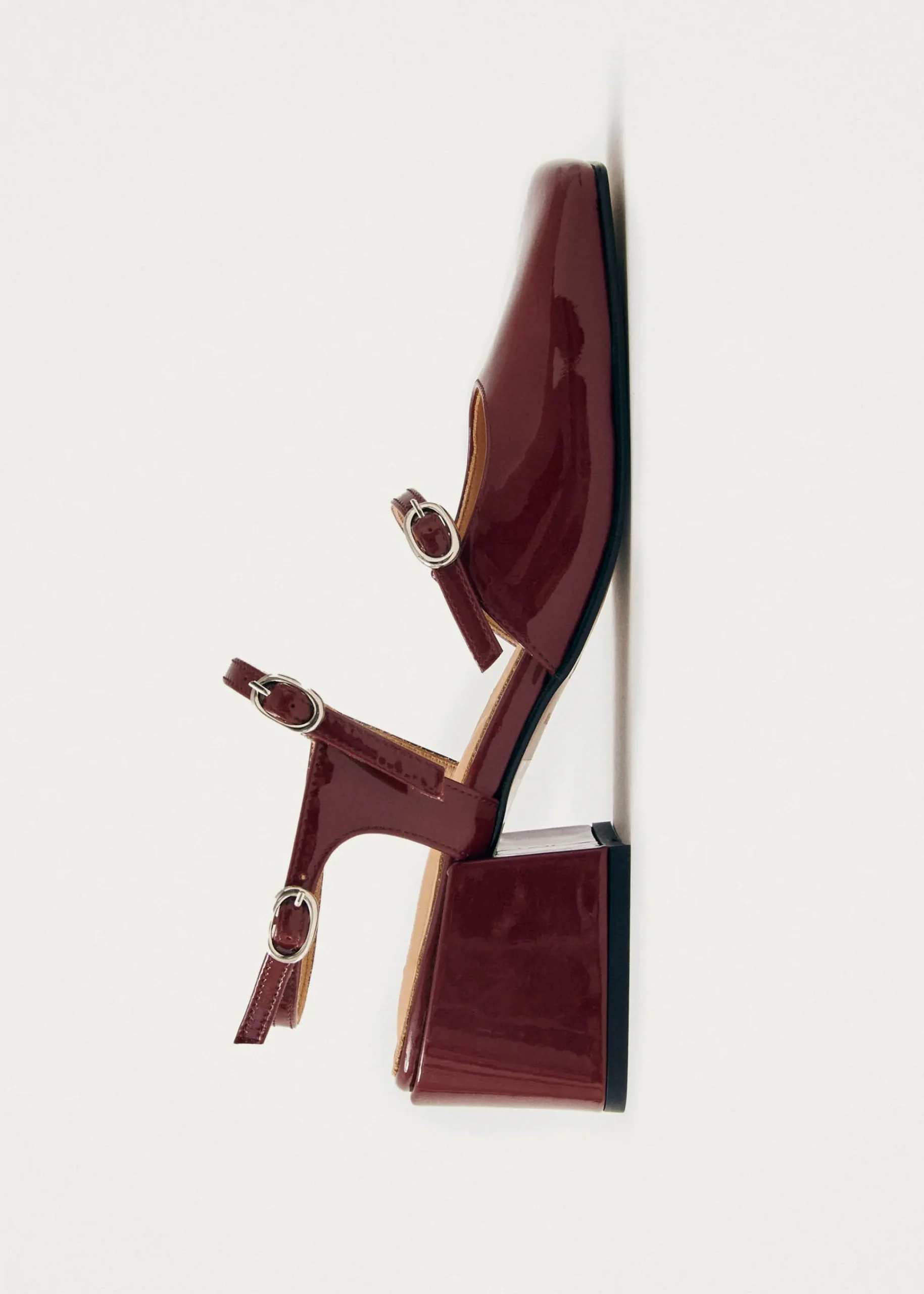 Withnee Onix Burgundy Leather Pumps|ALOHAS Sale