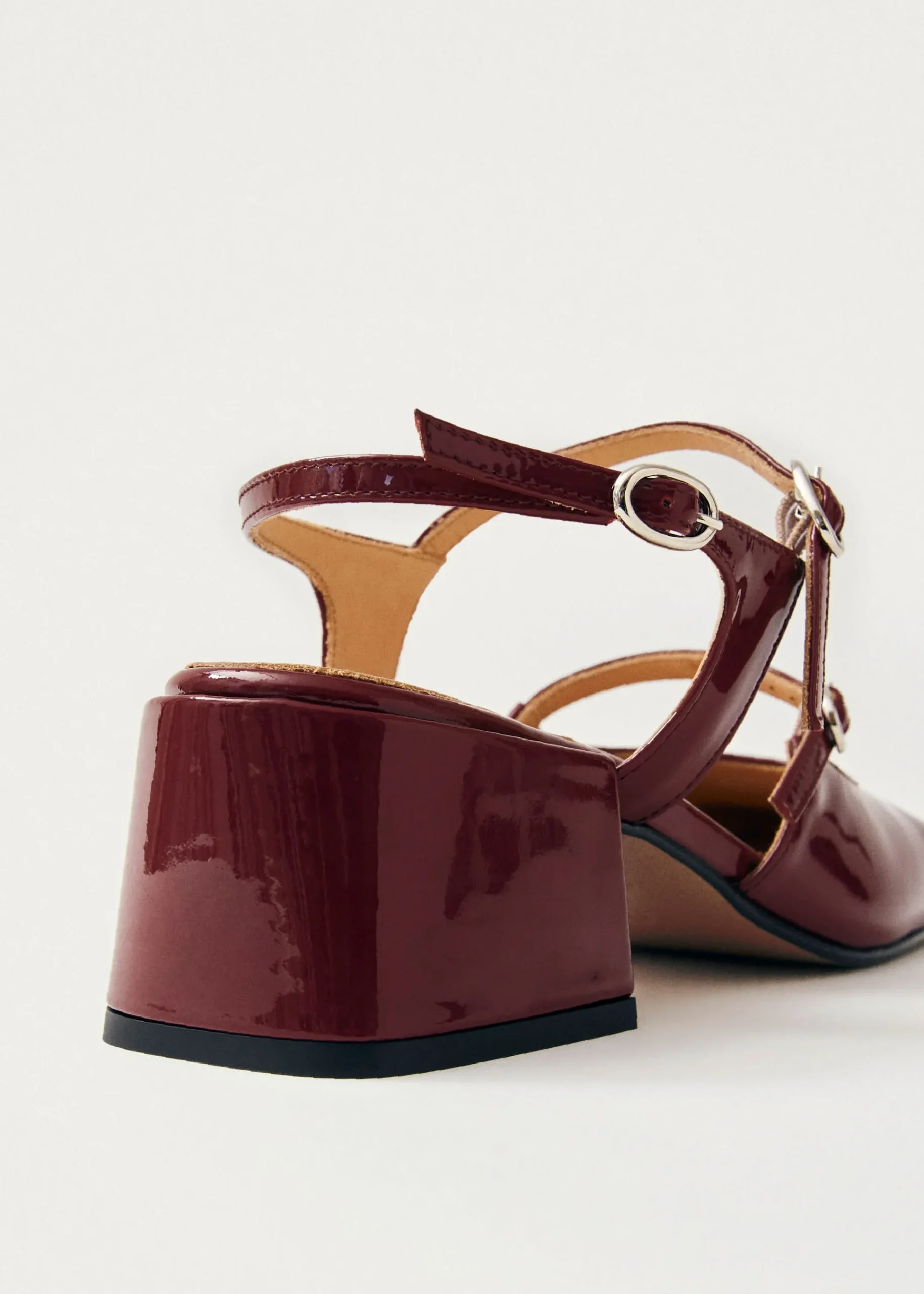 Withnee Onix Burgundy Leather Pumps|ALOHAS Sale