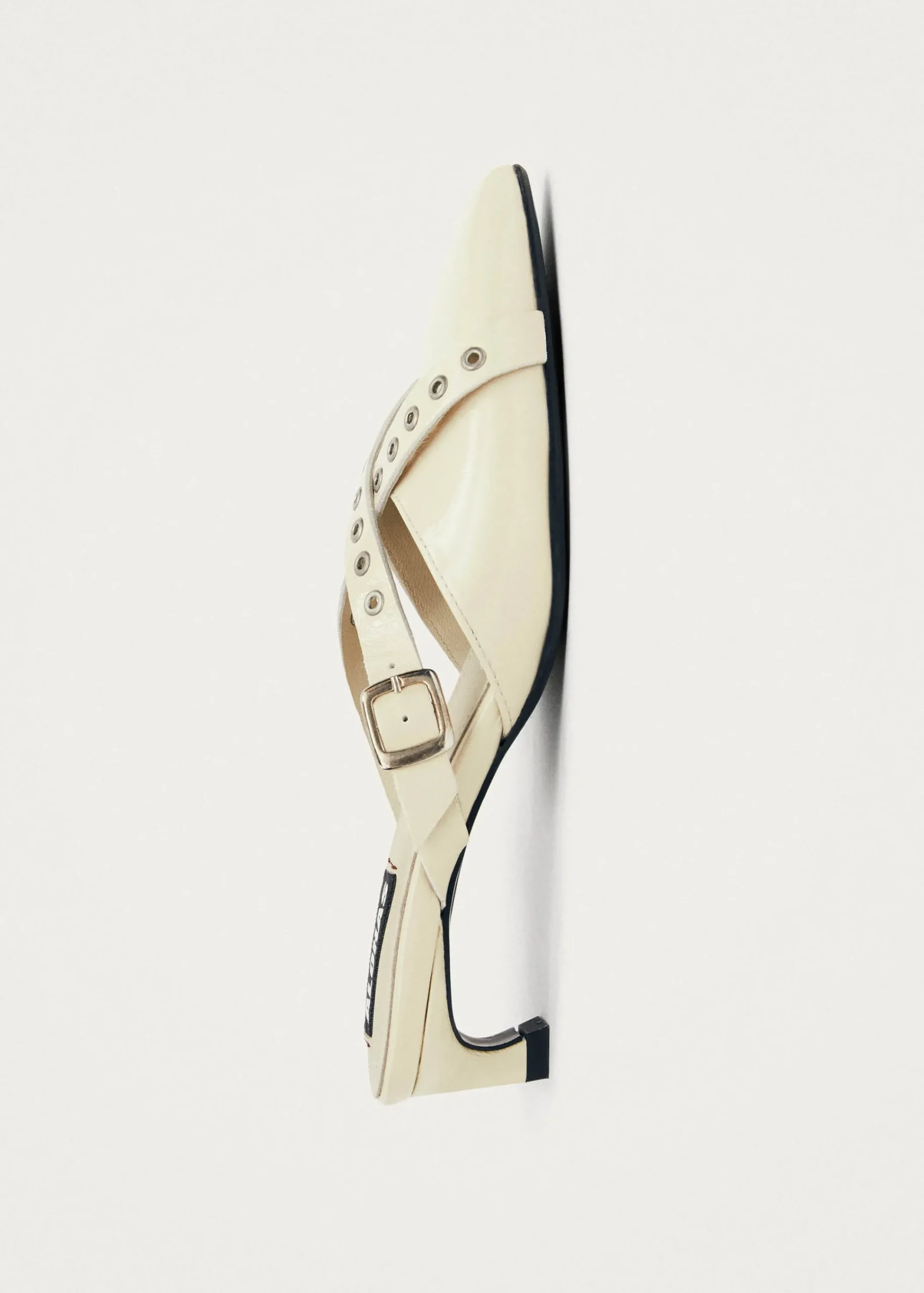 Zyra Onix Cream Leather Mules|ALOHAS Hot